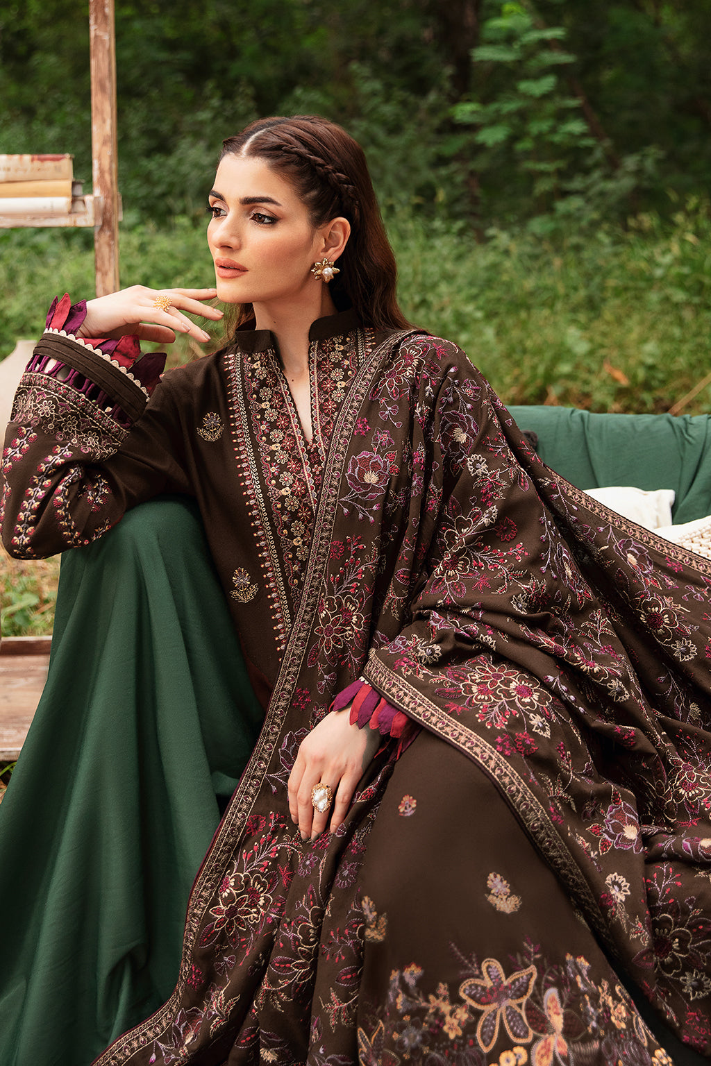 Ramsha Reet Vol-09 Embroidered Karandi Unstitched 3Pc Suit