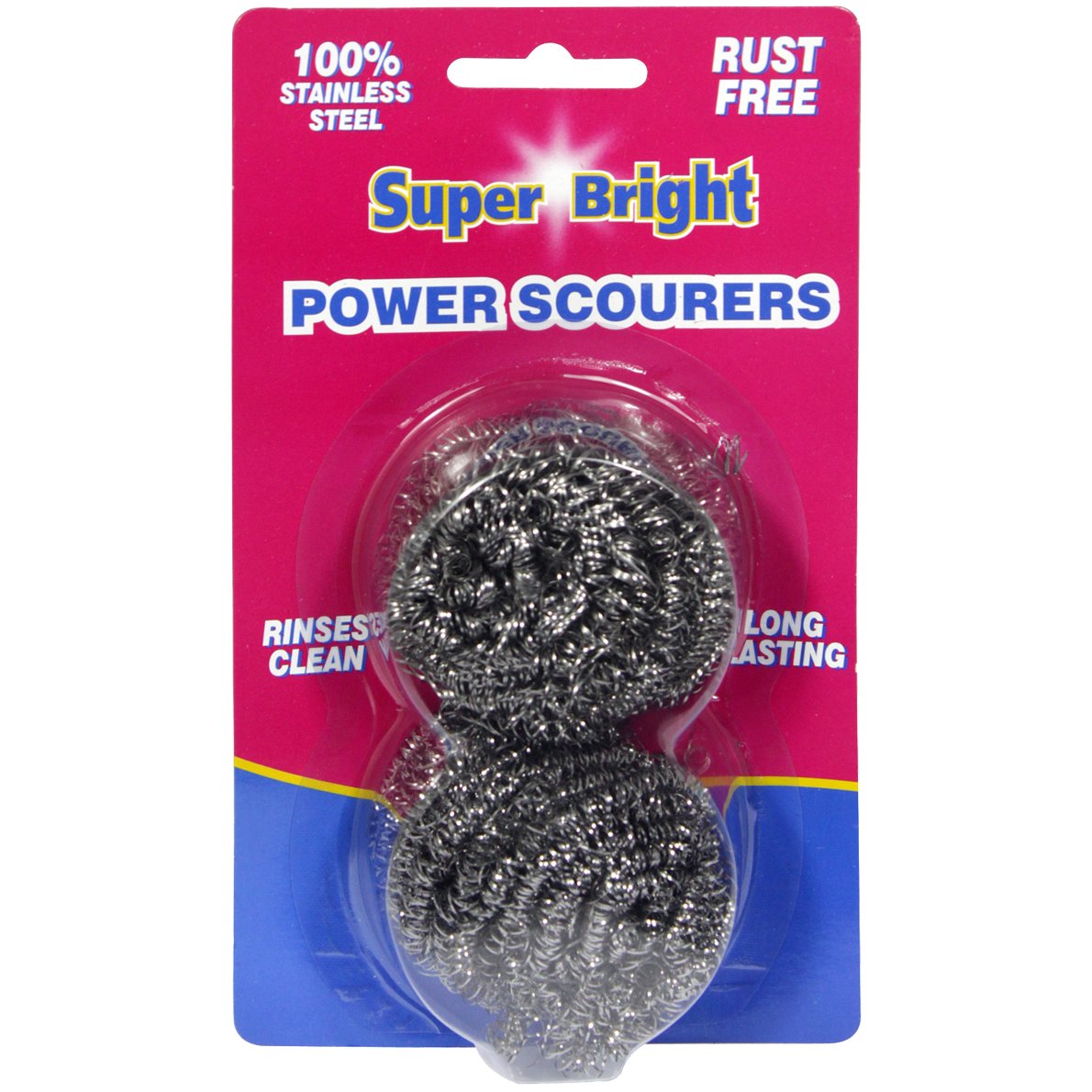 SUPER BRIGHT POWER SCOURERS TWIN PK