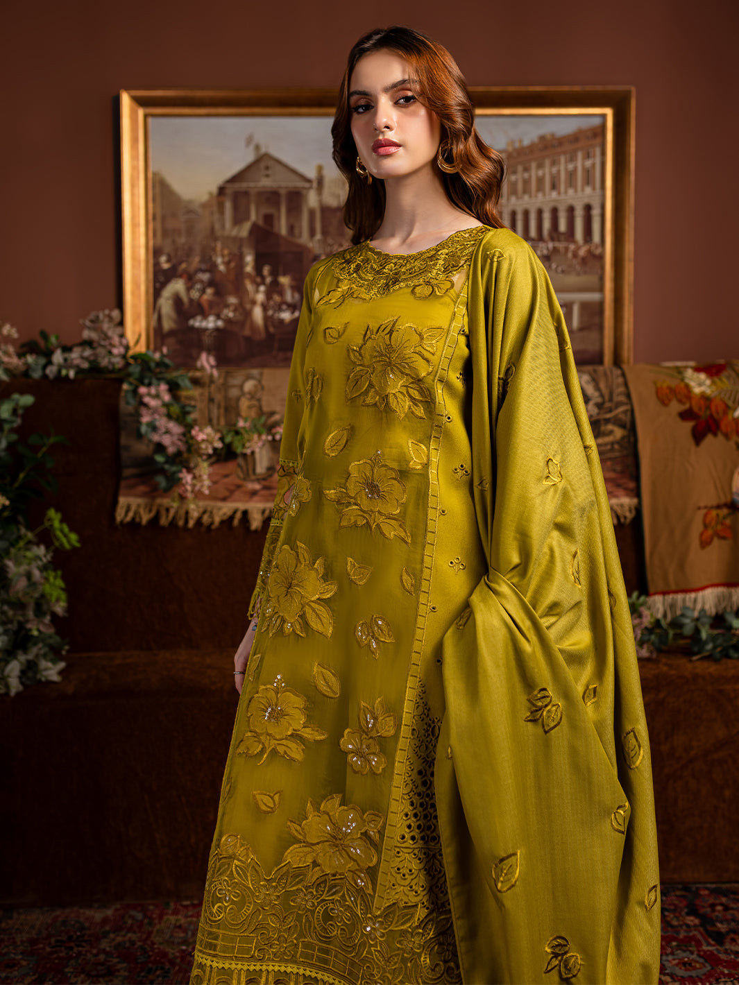 VICTORIA | 3 PC KARANDI Embroidered Suit