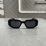 Prada Black Geometric Rectangular Sunglasses