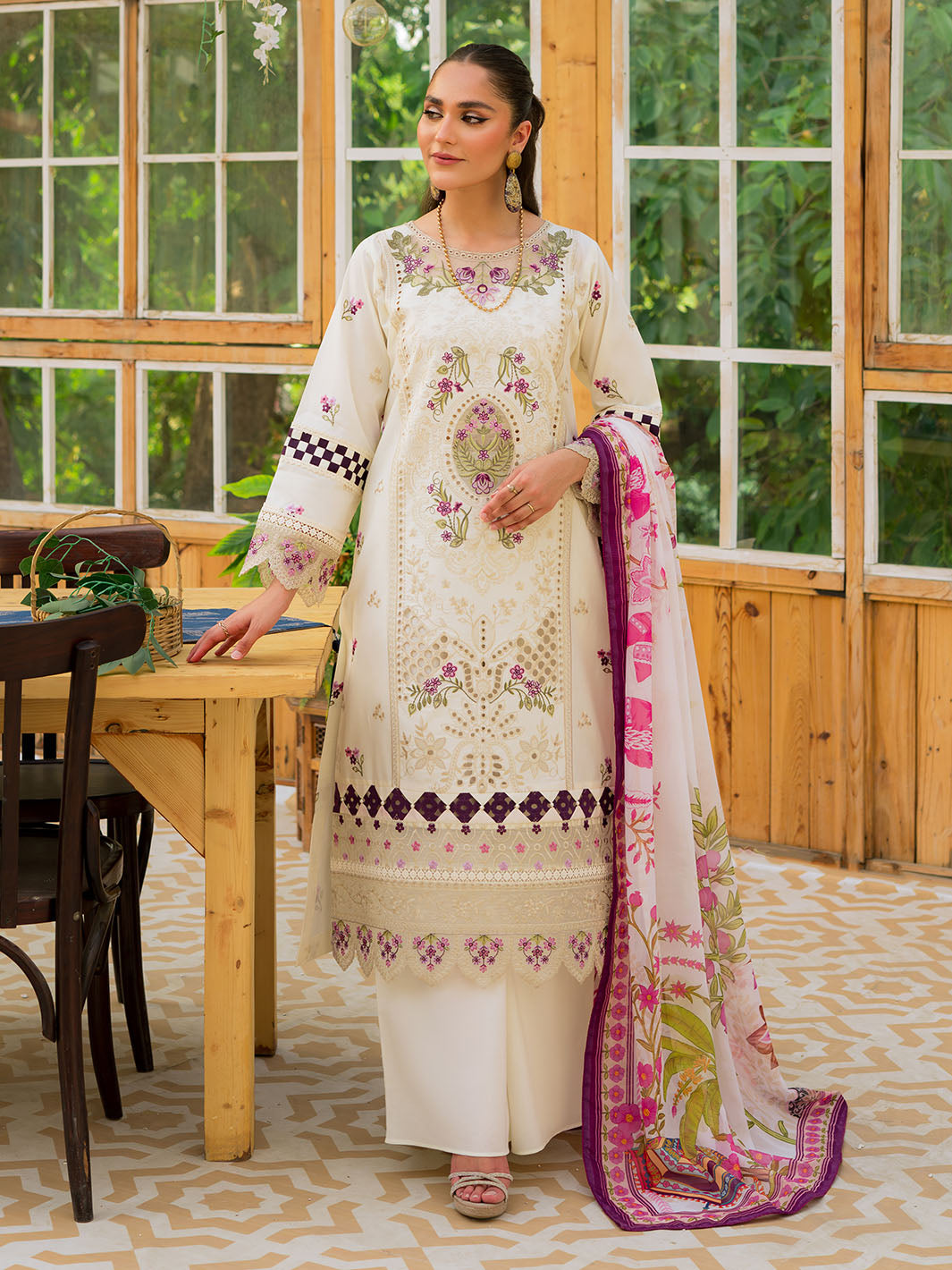 Luxury 3 Pc Lawn Collection Bella By Zarnoor