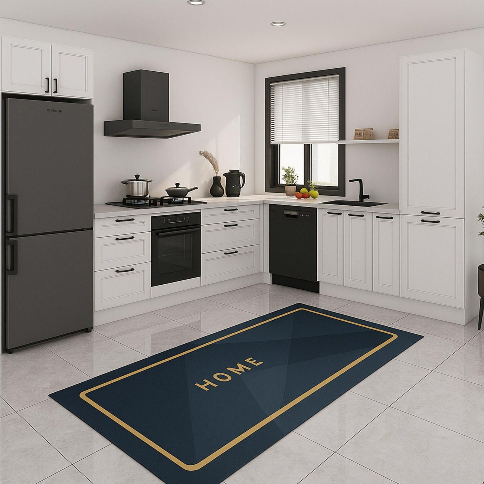 Soft & Durable Carpet for Living Room, Bedroom & Kitchen - Waterproof mat with non-slip backing for safety and stability.