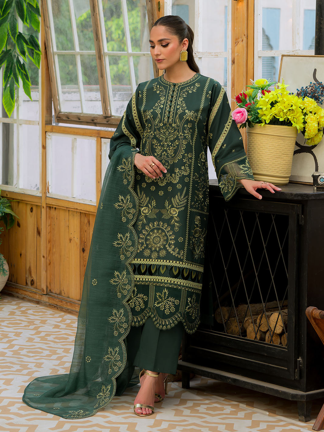 Luxury 3 Pc Lawn Collection Bella By Zarnoor