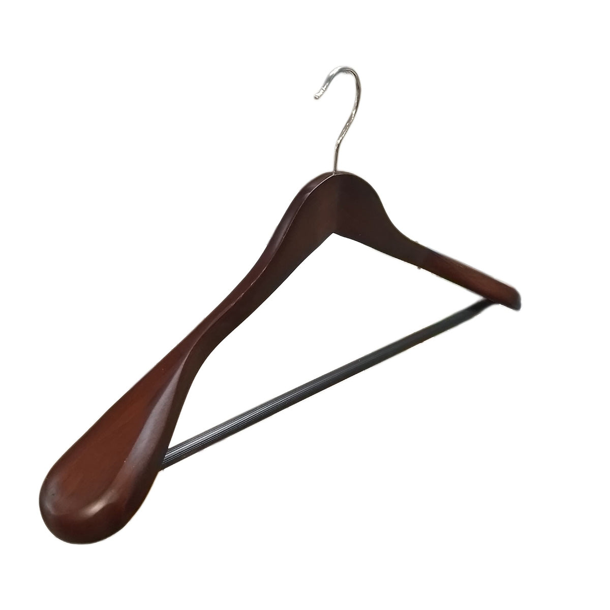 3PC BROWN WOODEN HANGER