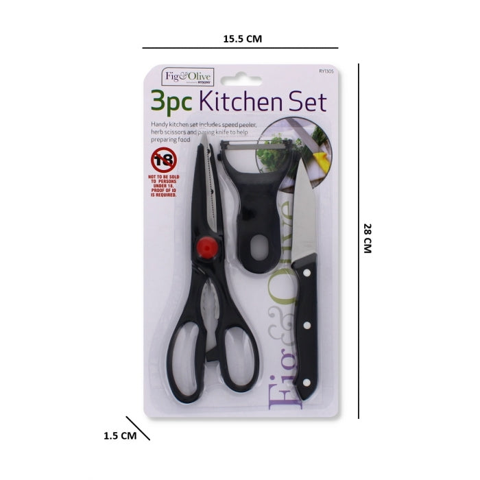 3 PC KITCHEN SET