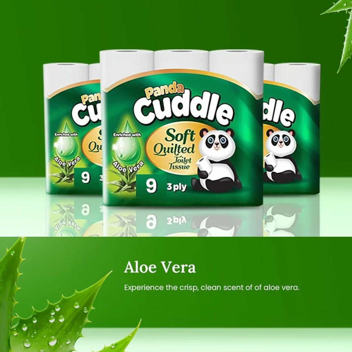 PANDA CUDDLE LEMON 3PLY 9'S