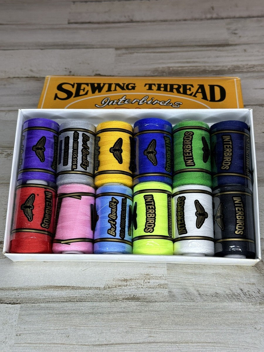 6 MIX COLOUR THREAD 300 YAEDS