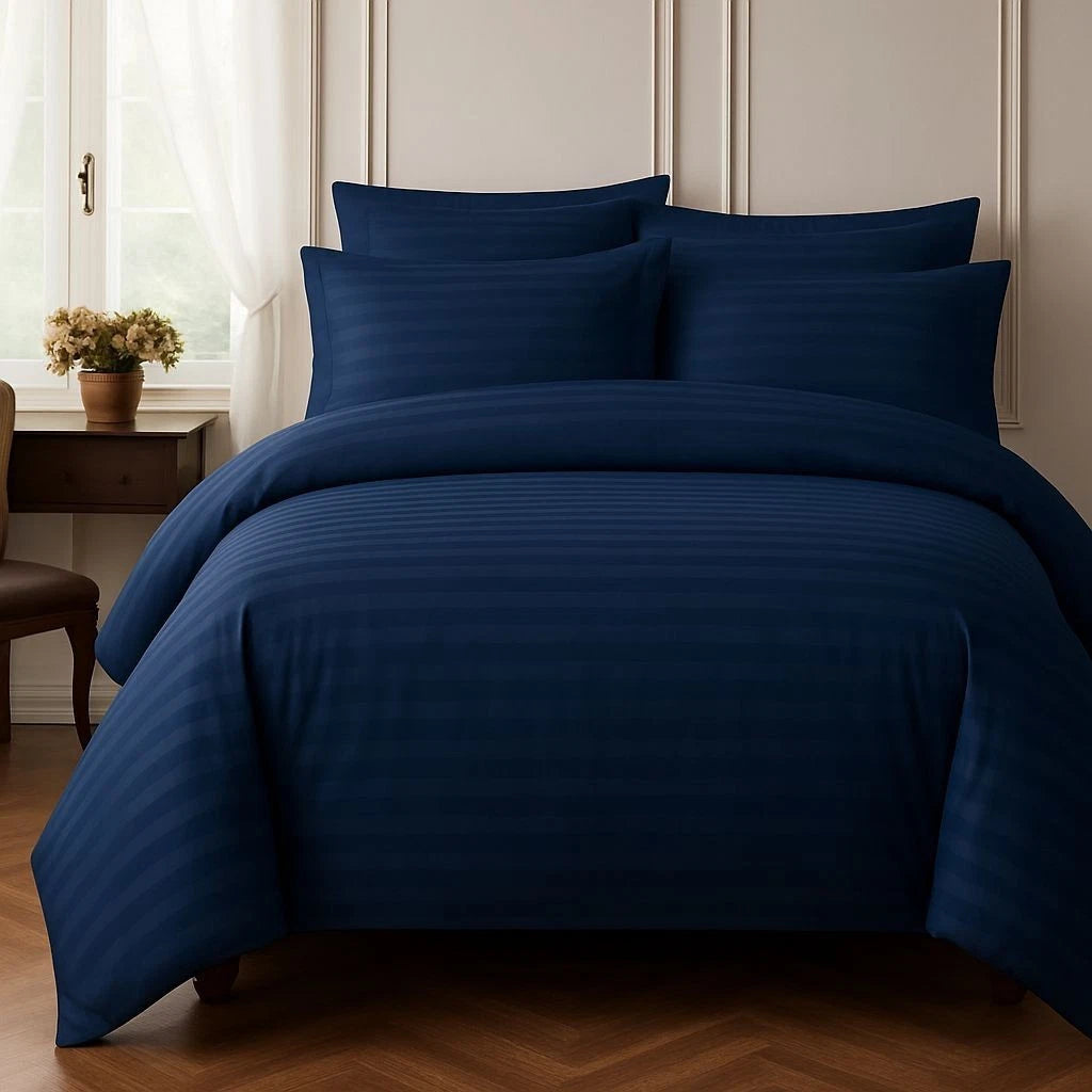 4 PIECE LUXURY MICRO FIBER DUVET COVER SET BEDDING in Crisp White, featuring a classic and clean aesthetic perfect for modern minimalist décor.