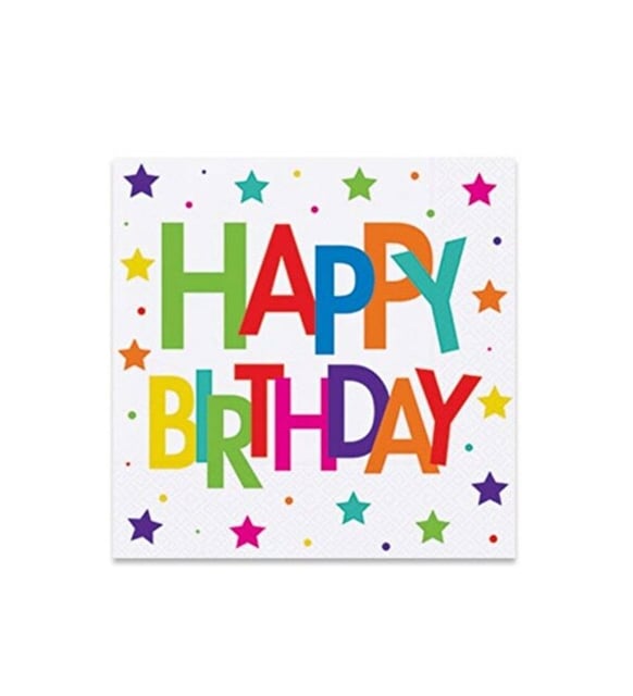 BIRTHDAY NAPKINS 20PC PACK