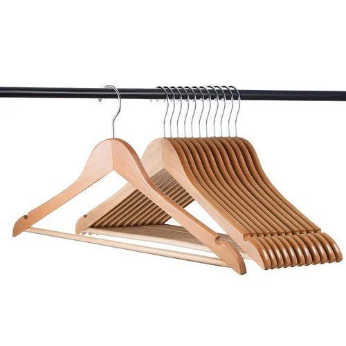 3PC WOODEN COAT HANGER
